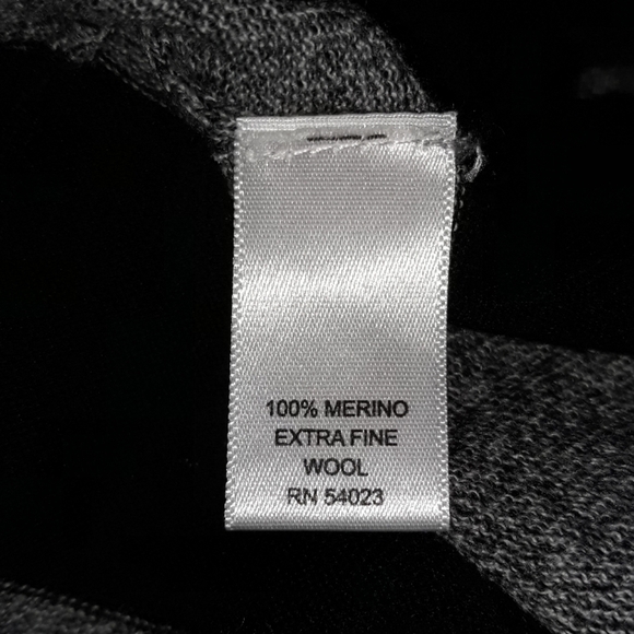 Banana Republic Vintage Wool Striped Cardigan Sweater - Grey/Black - S - Picture 10 of 11